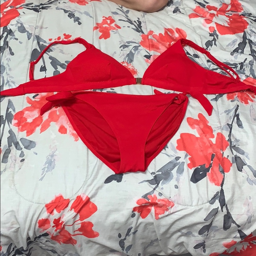 Red bathing suit